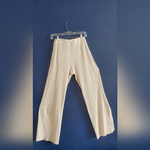 Zara cream wide leg pans - Picture 1 of 3